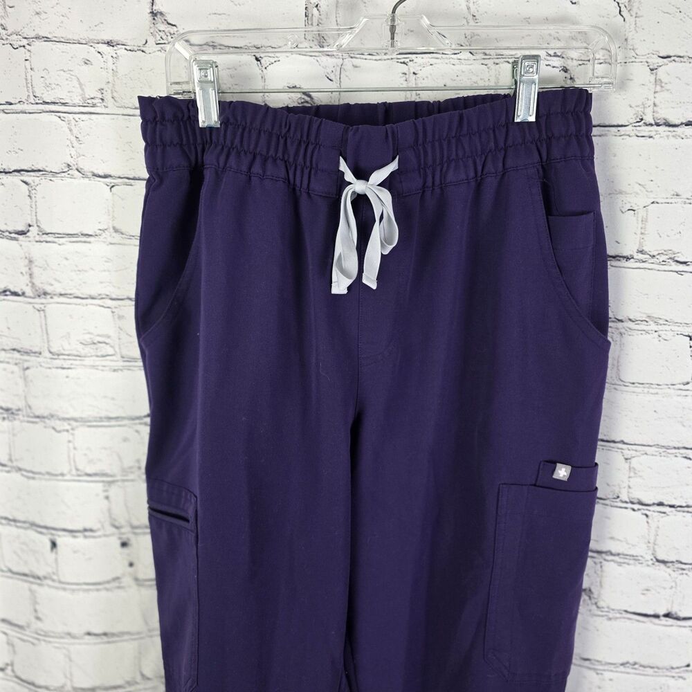 FIGS Zamora Jogger Scrub Pants Women's M Purple Technical Collection Stretch